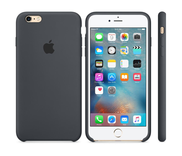 Apple iPhone 6s Plus Silicone Case grafitowy - 259483 - zdjęcie 3